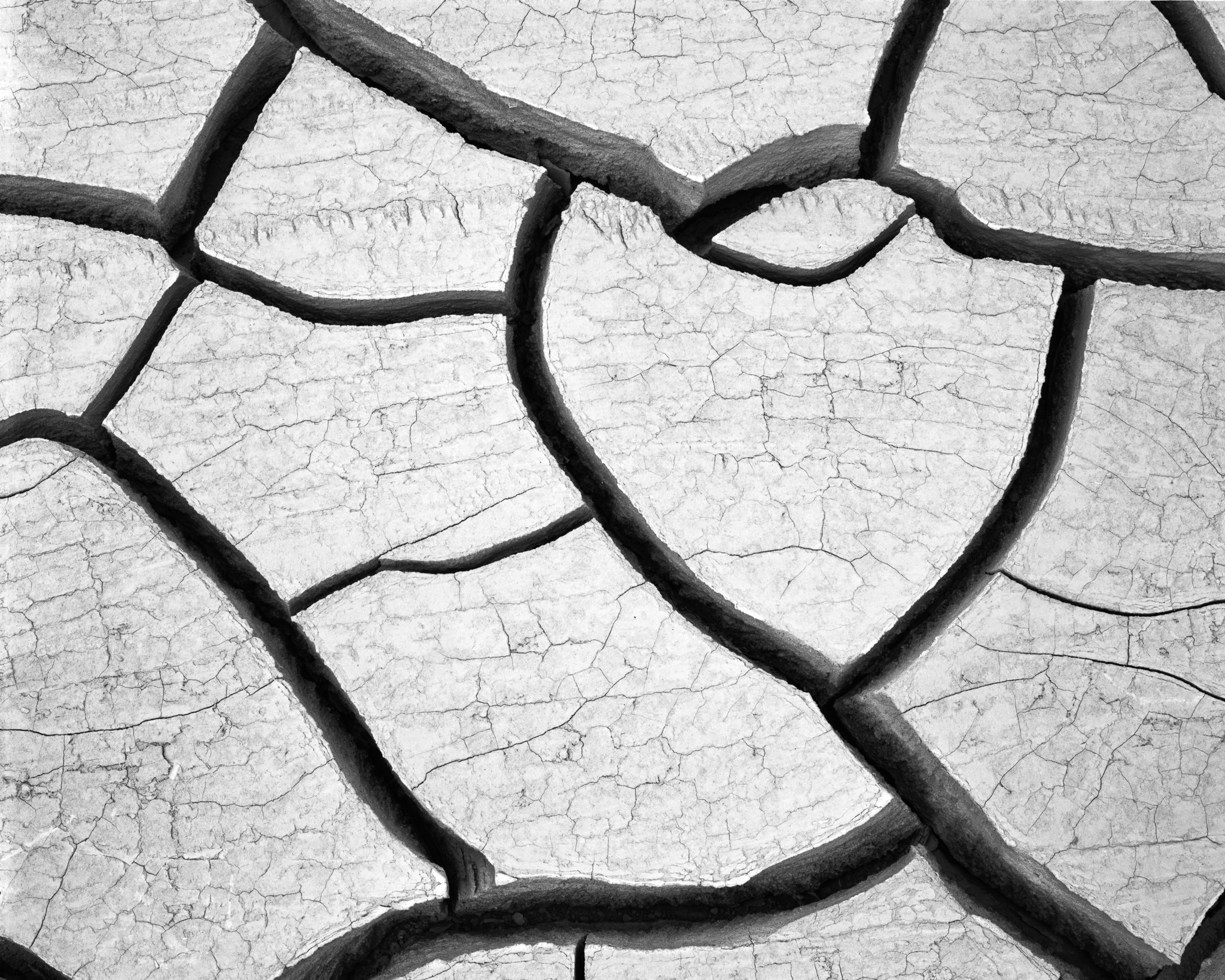 A close study of cracked mud in Death Valley's valley floor, California. Photograph by Marty Quinn